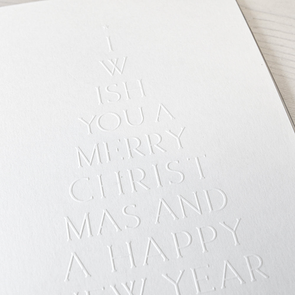 EF-AR-W0007 Embossing Folder 'Typo Fir Merry Christmas'- A.RENKE
