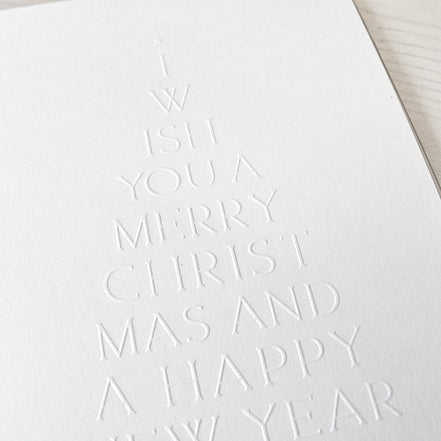 EF-AR-W0007 Embossing Folder 'Typo Fir Merry Christmas'- A.RENKE