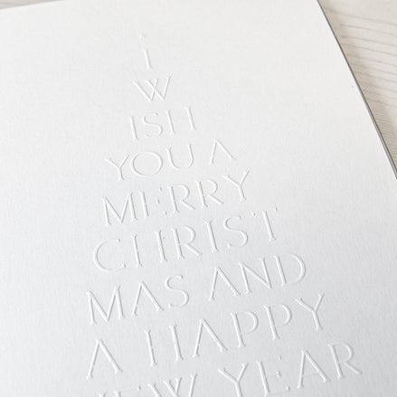 EF-AR-W0007 Embossing Folder 'Typo Fir Merry Christmas'- A.RENKE