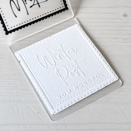 EF-AR-W0018 Embossing Folder 'Winterpost' - A.RENKE