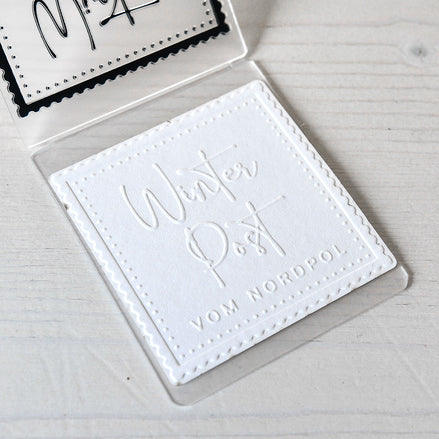 EF-AR-W0018 Embossing Folder 'Winterpost' - A.RENKE