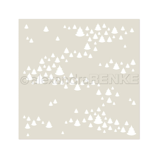 Stencil 'Fir scenery'- ST-AR-W0021- A.RENKE