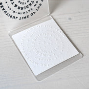 EF-AR-W0022 Embossing Folder 'Typo circle Beautiful Time' - A.RENKE