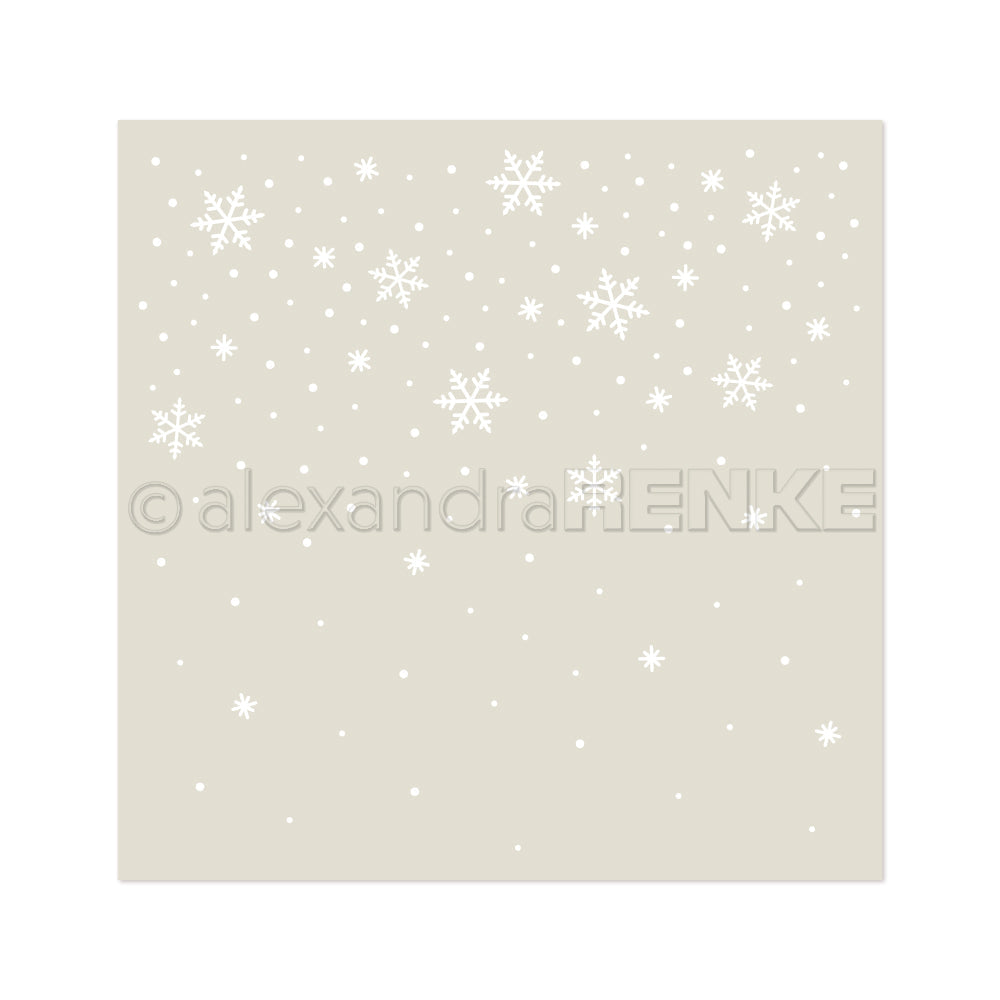 Stencil 'Rieselnde Schneeflocken'
