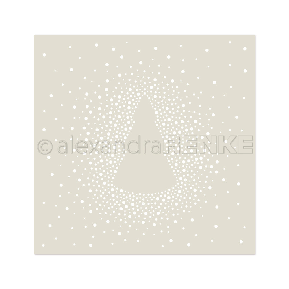 Stencil 'Tannenbaum aus Punkten'