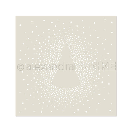 Stencil 'Tannenbaum aus Punkten'