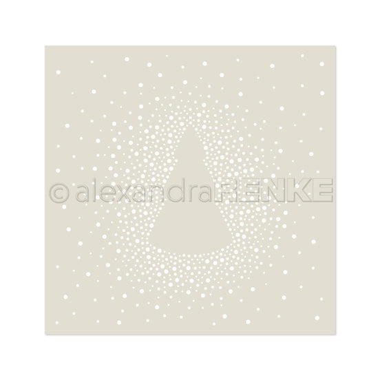 Stencil 'Tannenbaum aus Punkten'