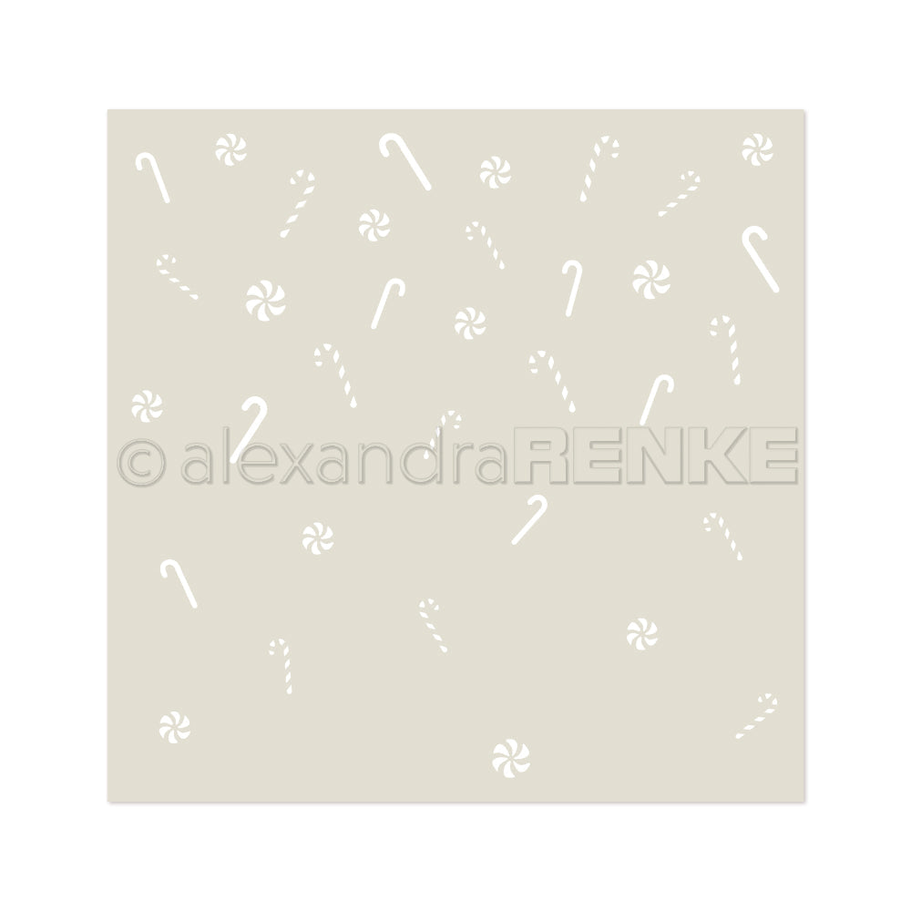 Stencil 'Zuckerstangen-Regen'