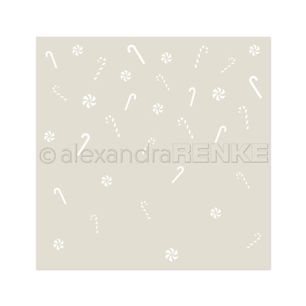 Stencil 'Zuckerstangen-Regen'