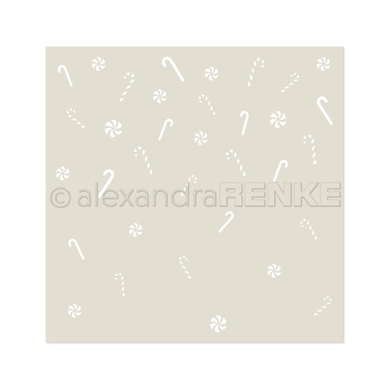 Stencil 'Zuckerstangen-Regen'