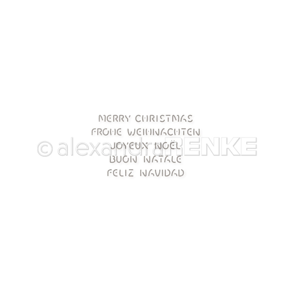 Die Set 'Christmas in 5 Languages' - D-AR-0822 - A.RENKE 