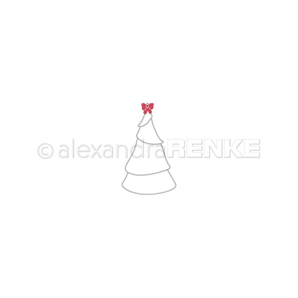 Set Fustelle "Outline Christmas tree with bow"- D-AR-W0268- A.RENKE
