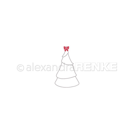 Set Fustelle "Outline Christmas tree with bow"- D-AR-W0268- A.RENKE