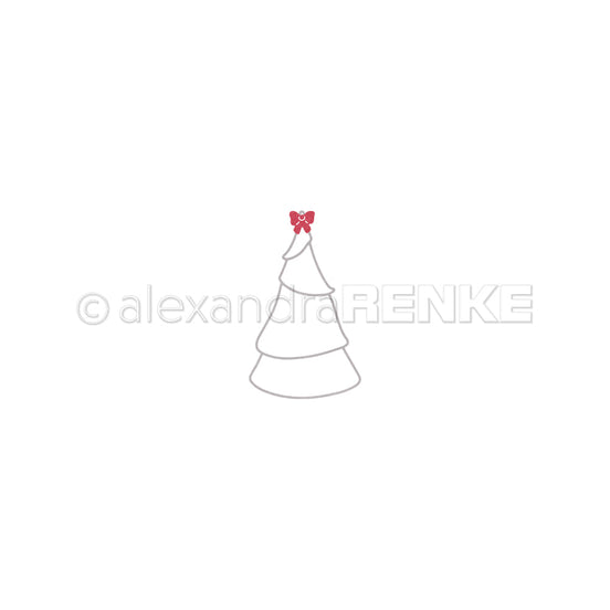Set Fustelle "Outline Christmas tree with bow"- D-AR-W0268- A.RENKE