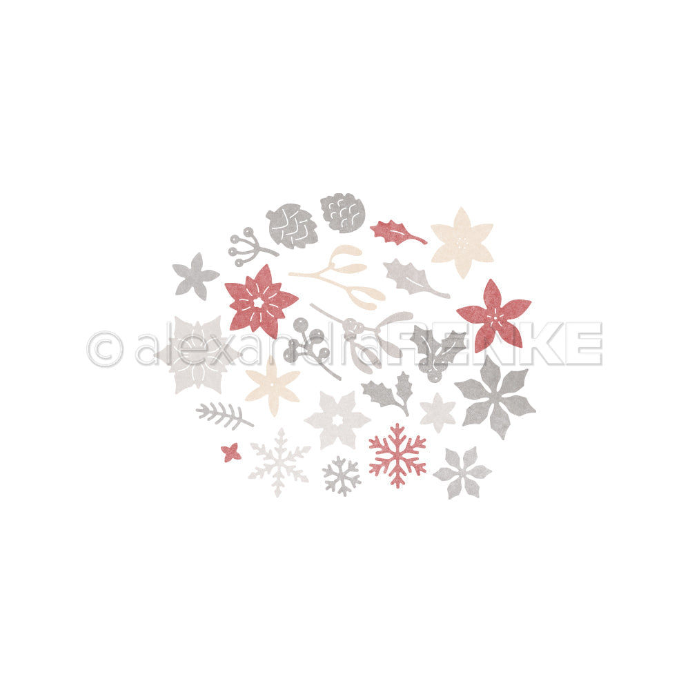 Set Fustelle 'Florales Winterkonfetti'