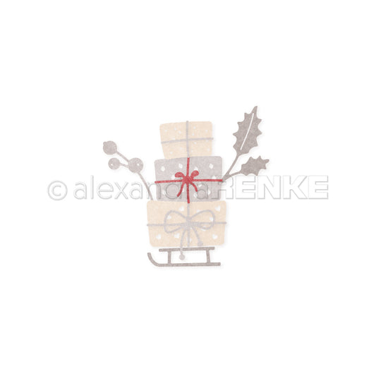 Set Fustelle  'Sleigh with Presents''- D-AR-W0141 - A.RENKE