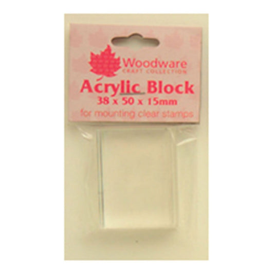 Blocco Acrilico per Timbri 4x50x1,5 cm - WOODWARE