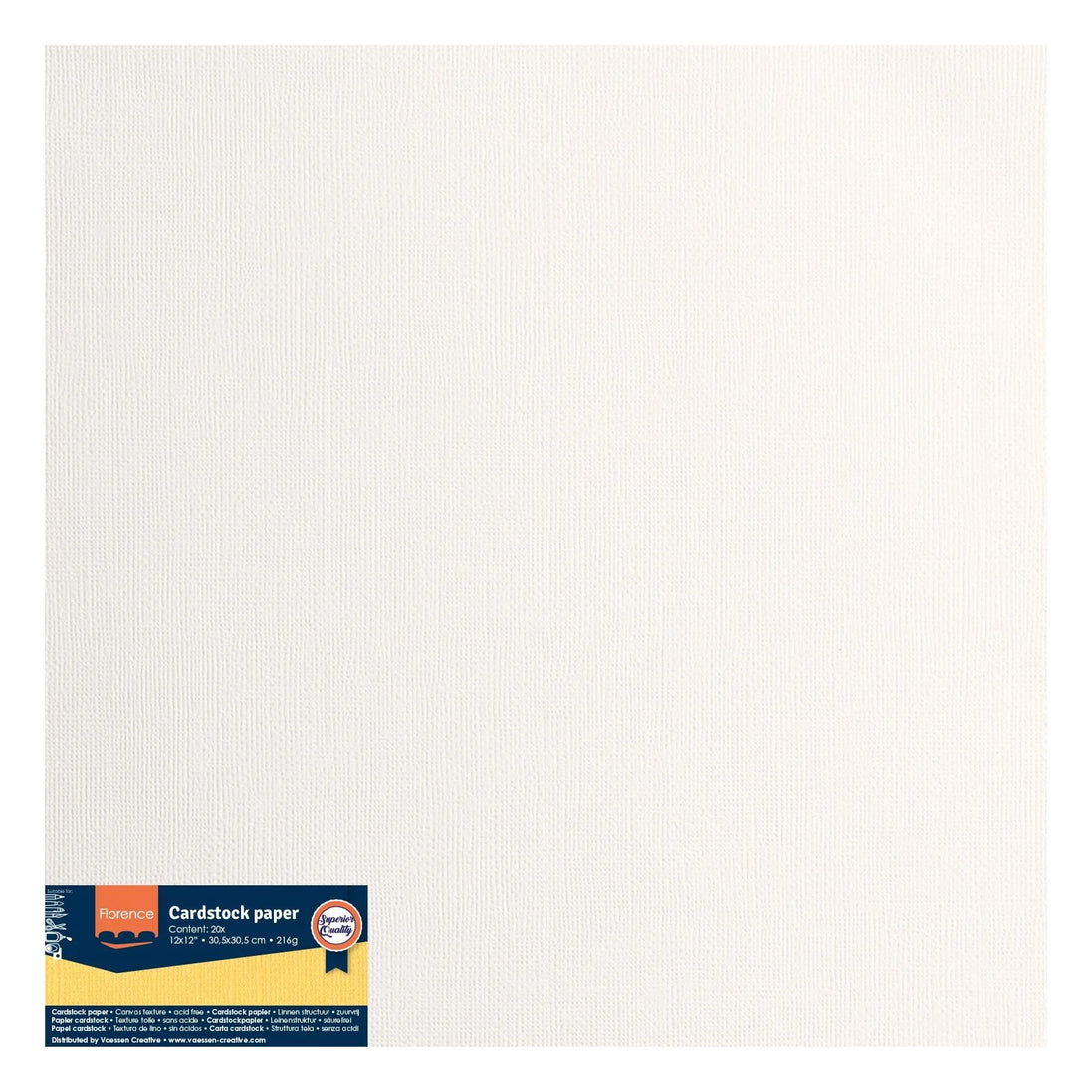 Foglio Cardstock Texture - OFF WHITE 2928 101 Florence